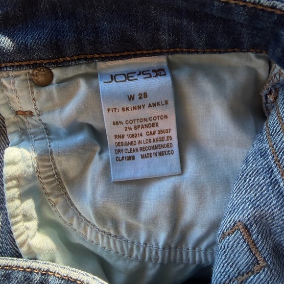 Joe’s Jeans Dark Denim Skinny Ankle Pants - Picture 6 of 6